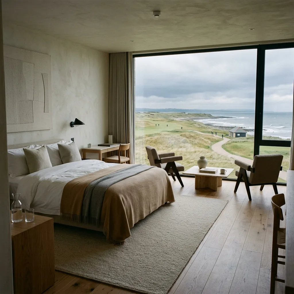 Kynaston Suite overlooking the 18th hole at Montrose Links